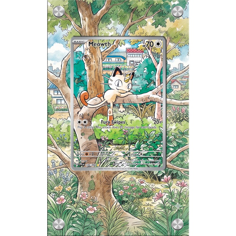 Anime Merchandise From Japan - Espositore per Carte Pokemon Meowth, Portachiavi