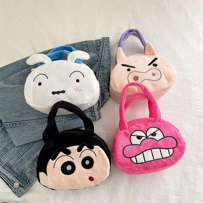 Anime Tote Bag - Borsa a tracolla in peluche Crayon