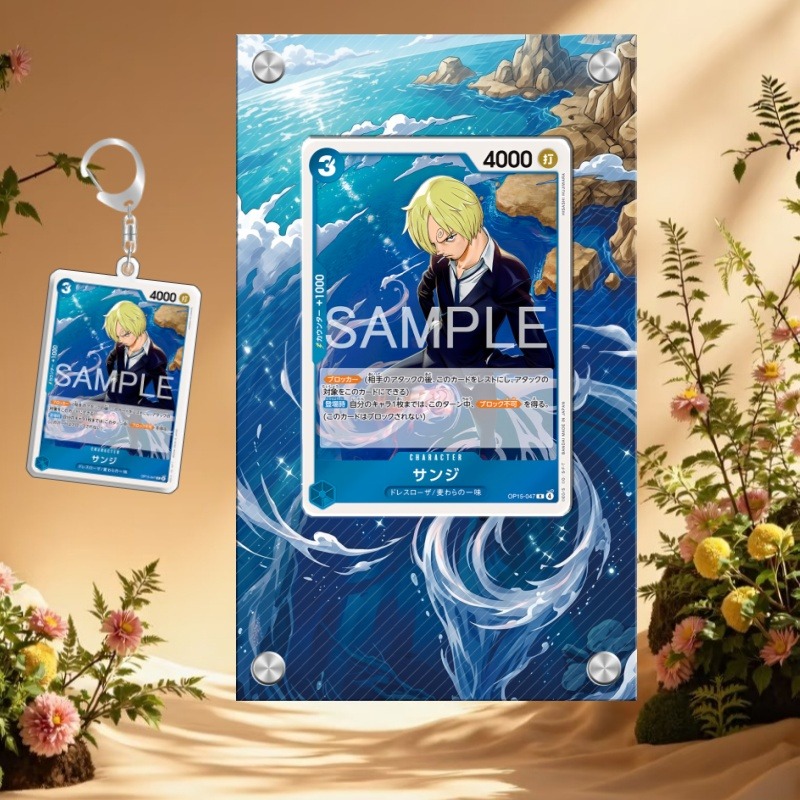 Anime Merchandise From Japan - Espositore per Carte One Piece Sanji,